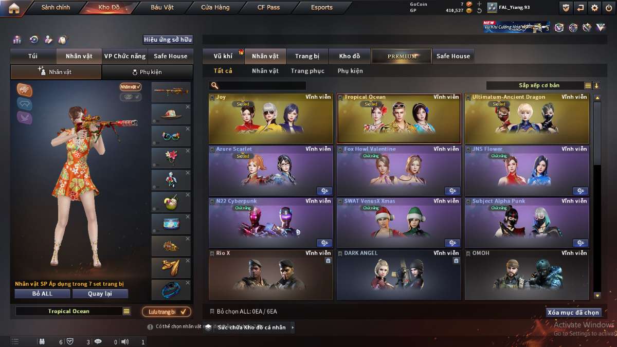 shop acc cf uy tin gia re